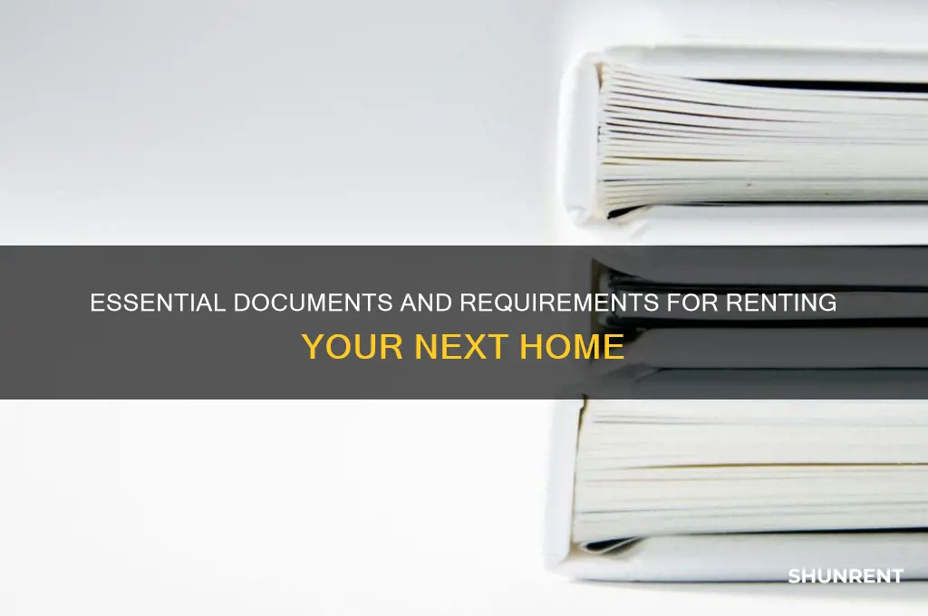 what do you need to apply to rent