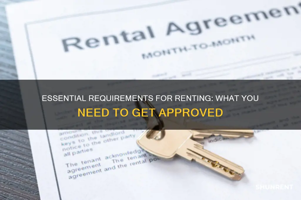 what do you need to be approved to rent