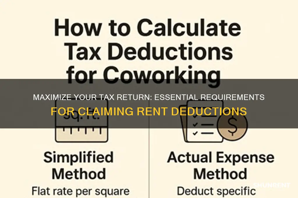 what do you need to claim rent on taxes