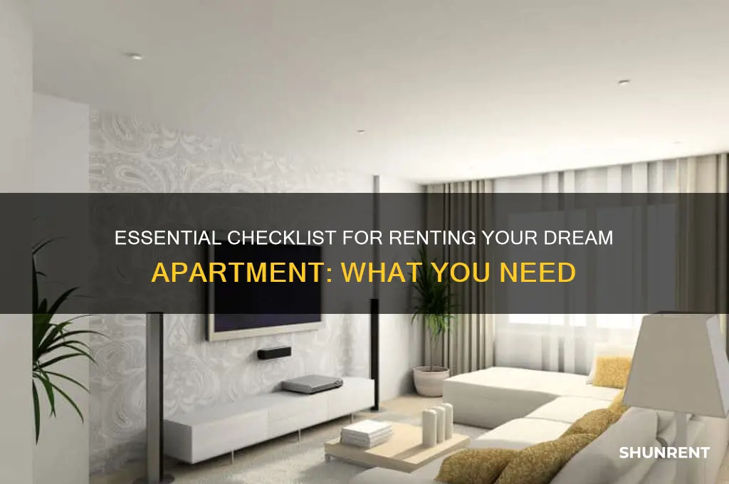 what do you need to rent a aparment