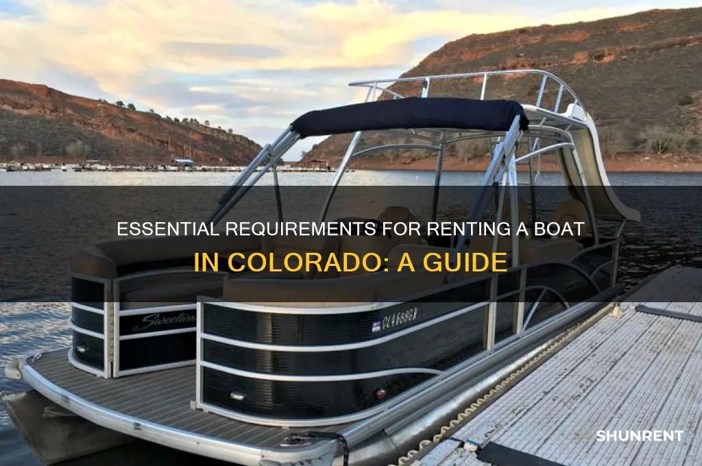what do you need to rent a boat in colorado