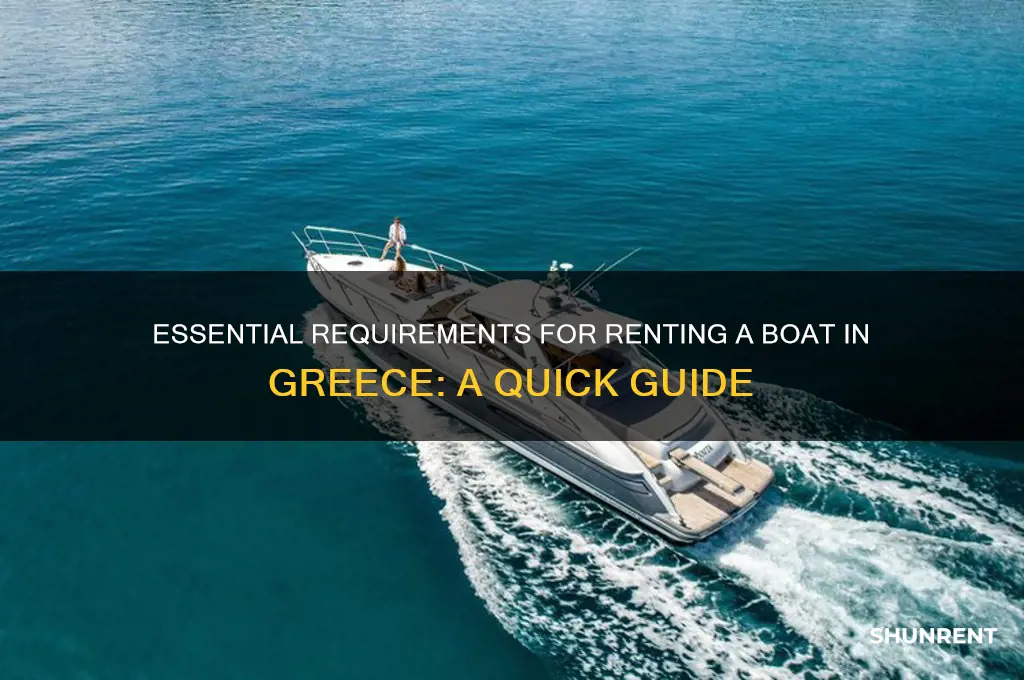 what do you need to rent a boat in greece