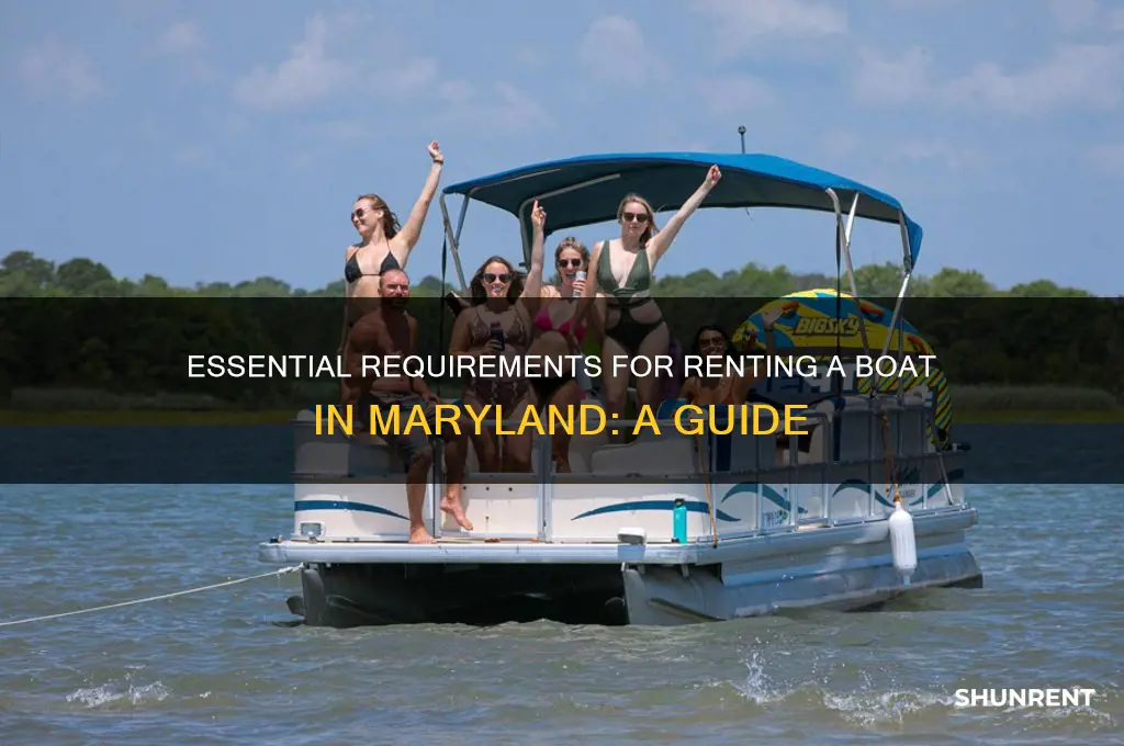 what do you need to rent a boat in maryland