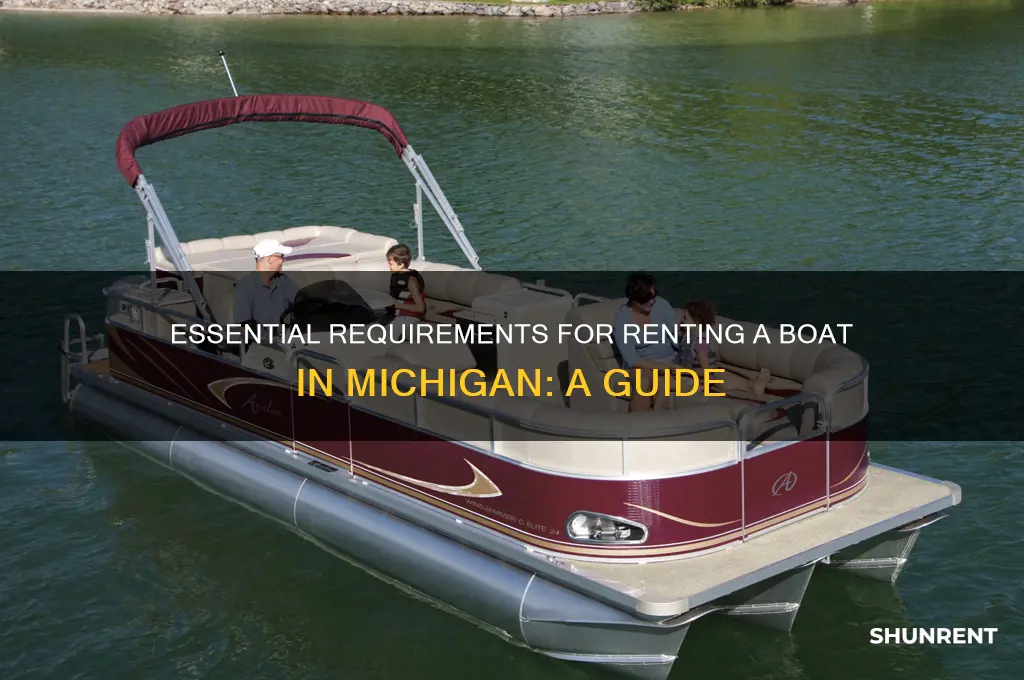 what do you need to rent a boat in michigan