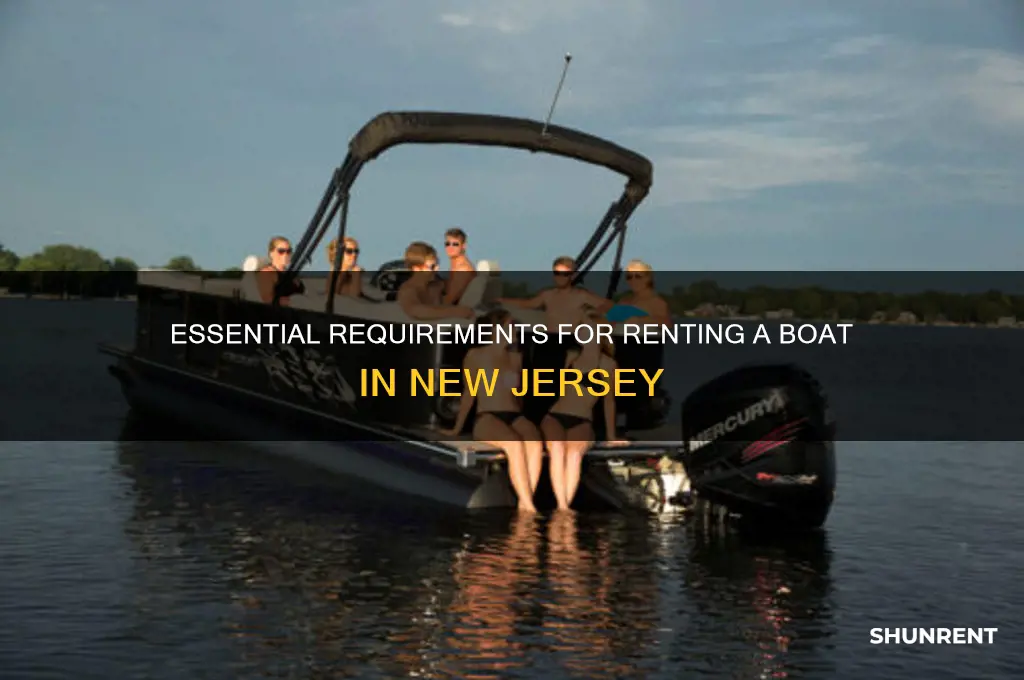 what do you need to rent a boat in nj