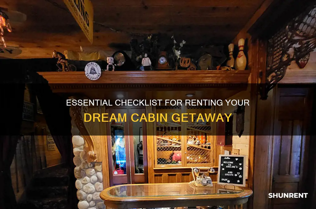 what do you need to rent a cabin