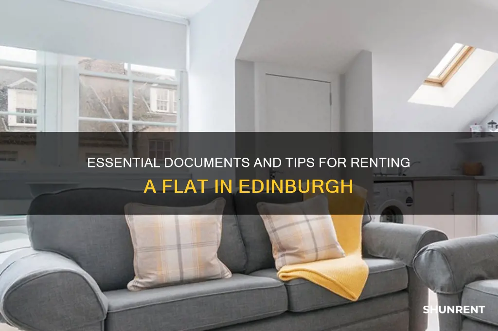 what do you need to rent a flat in edinburgh