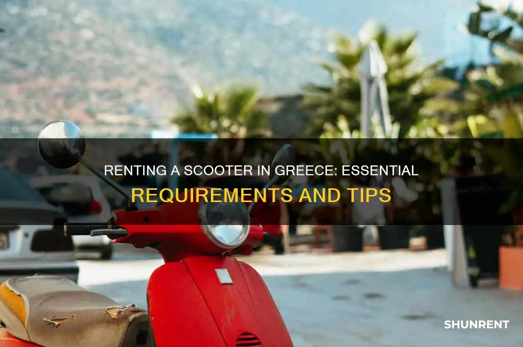 what do you need to rent a scooter in greece