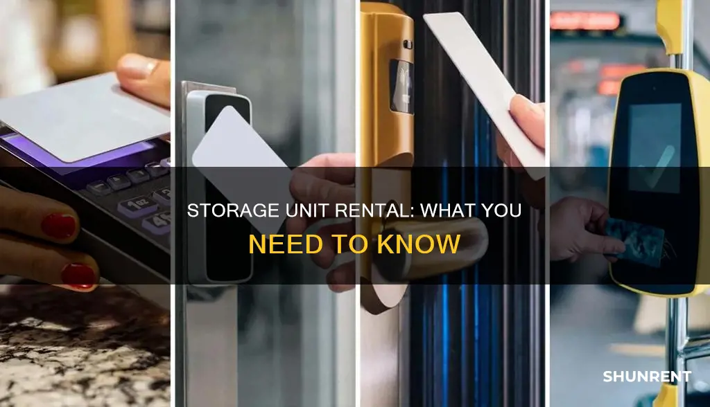 what do you need to rent a storage unit