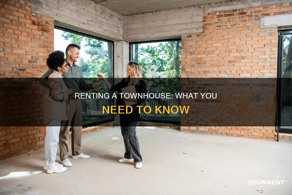 what do you need to rent a townhouse