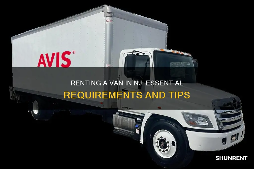 what do you need to rent a van in nj