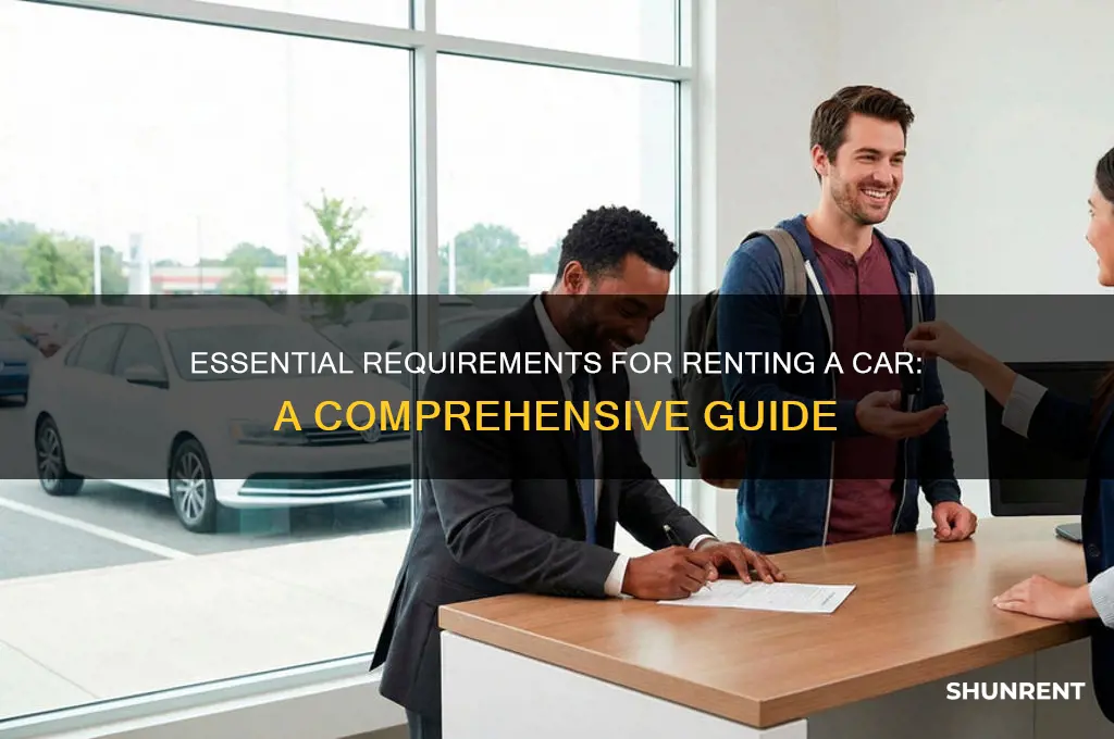 what do you need to rent alcar