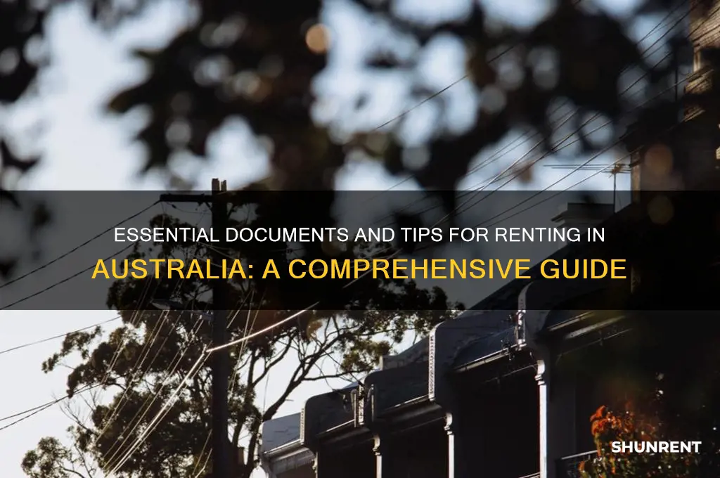what do you need to rent in australia