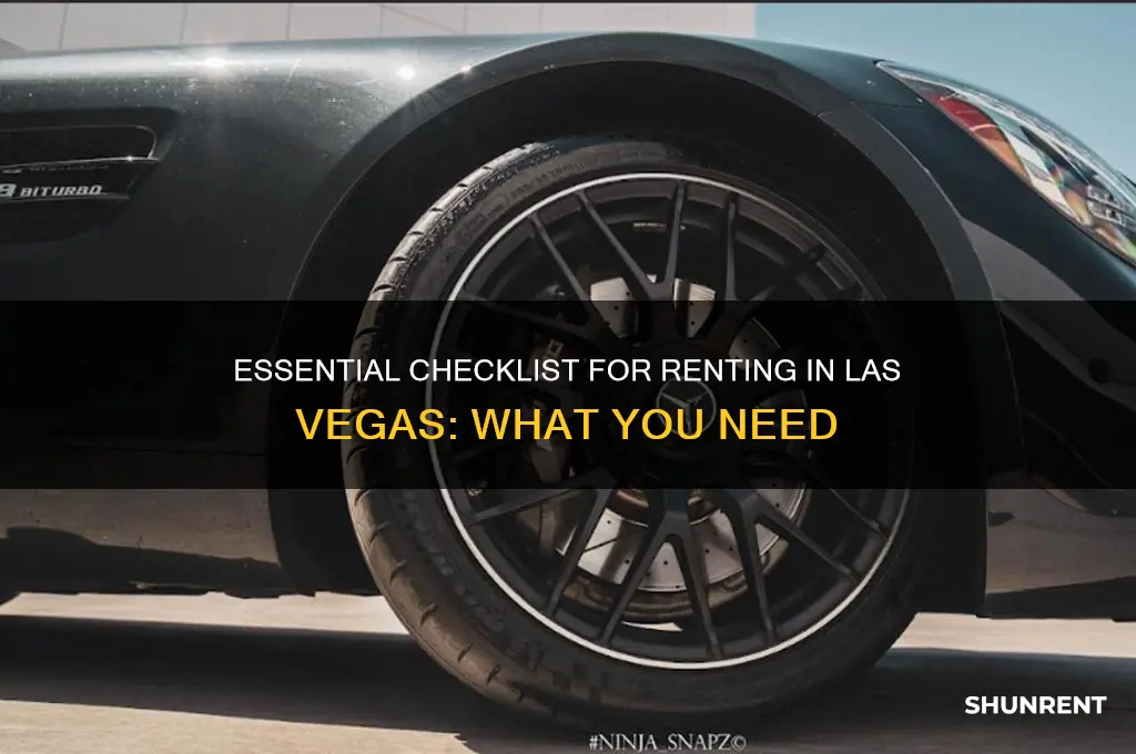 what do you need to rent in las vegas