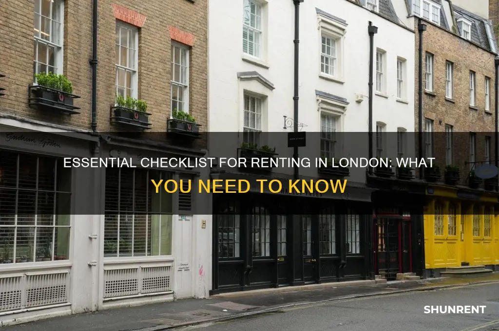 what do you need to rent in london