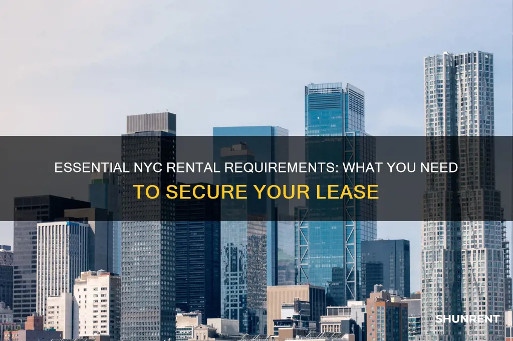 what do you need to rent in nyc