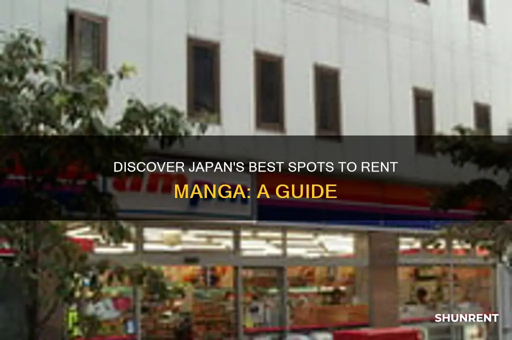 what do you places to rent manga in japan