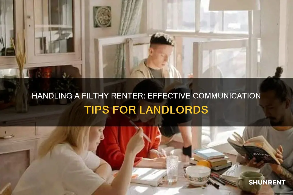 what do you say to a filthy renter