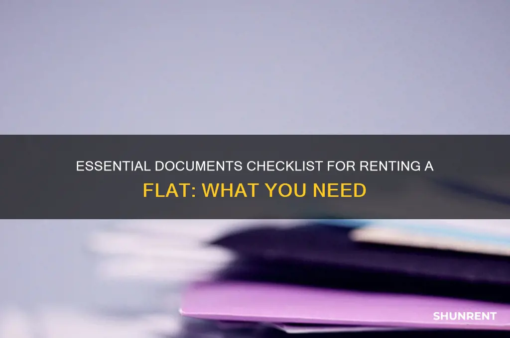 what documents do i need to rent a flat