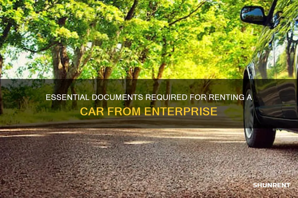 what documents do i need to rent from enterprise