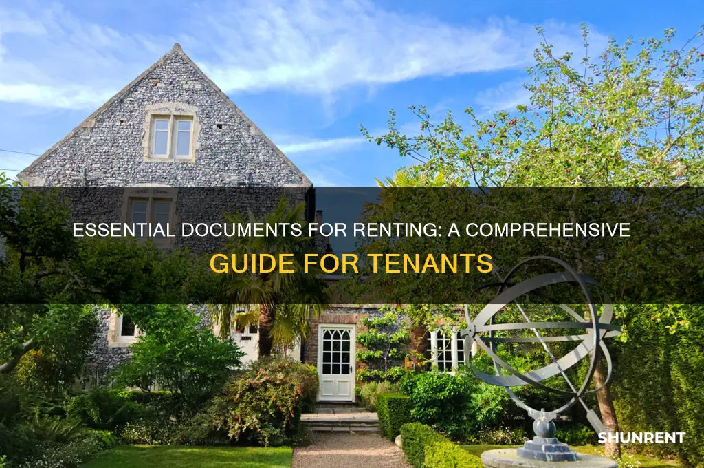 what documents do i need to rent