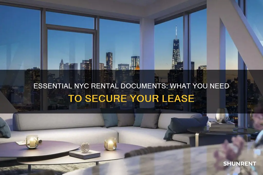 what documents do you need to rent in nyc