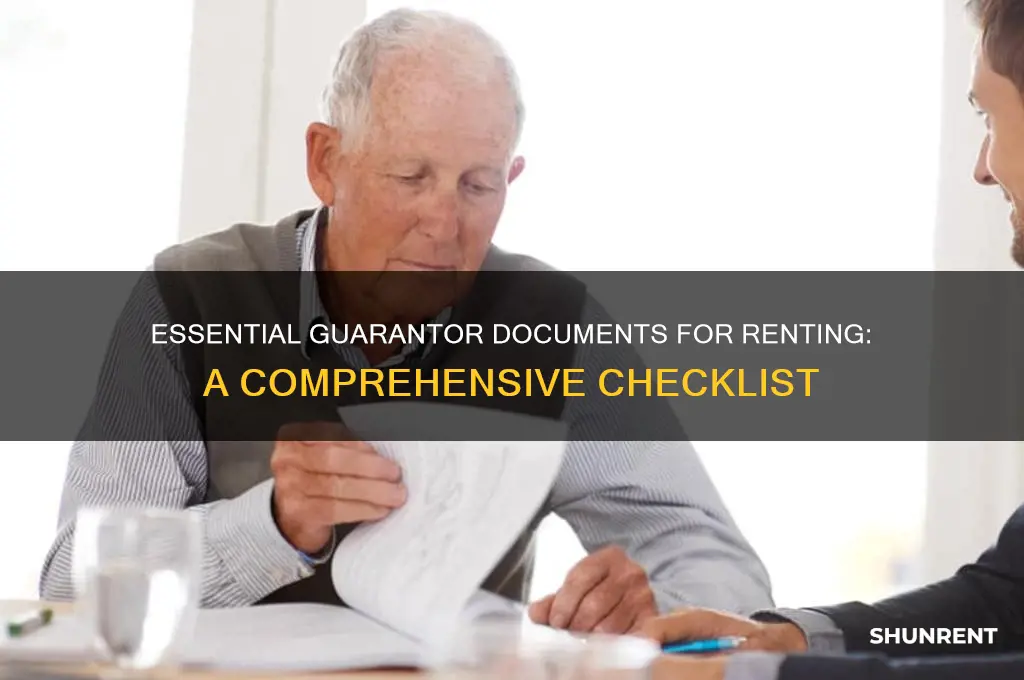 what documents does a guarantor need to provide for renting