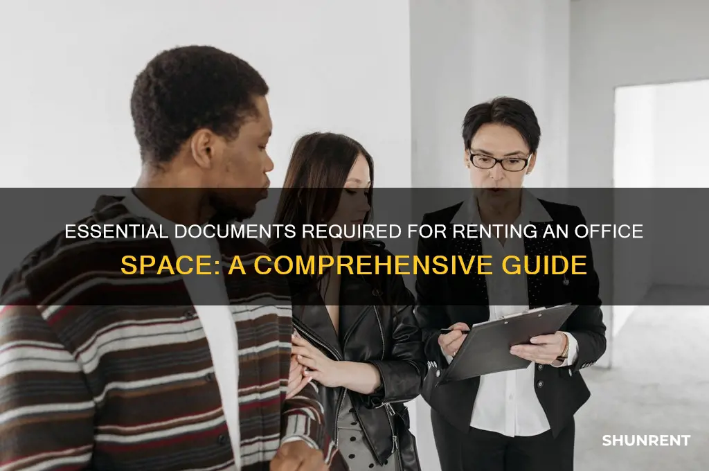 what documents needed to show for office rent