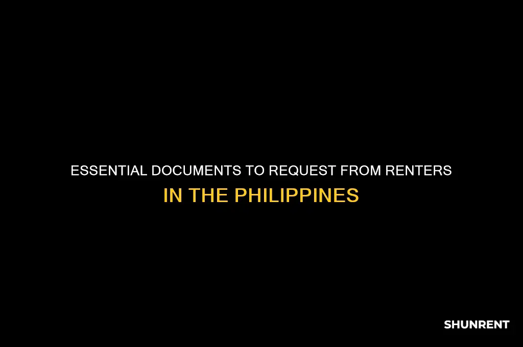 what documents should i ask from renter in the philippines
