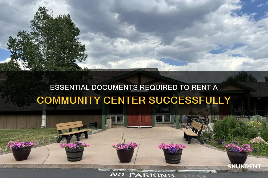 what documents to rent a center need