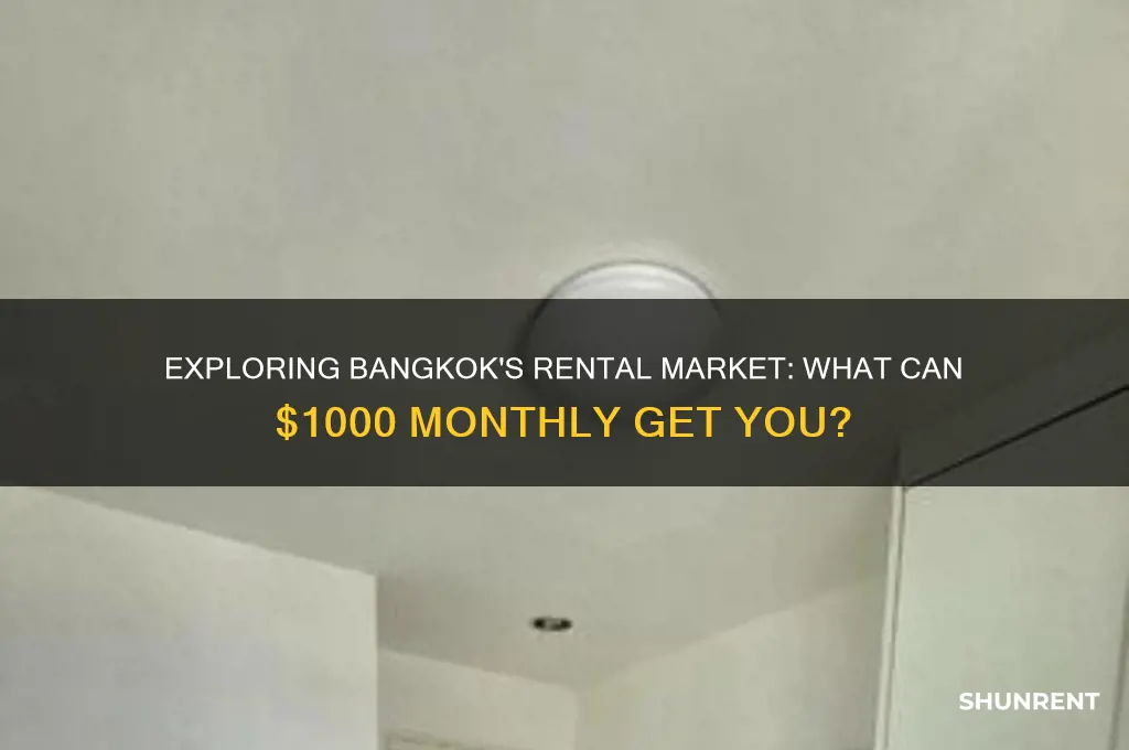 what does 1000 a month rent in bangkok