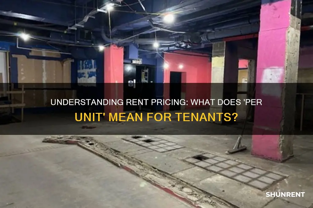what does 1000 per unit mean in rent