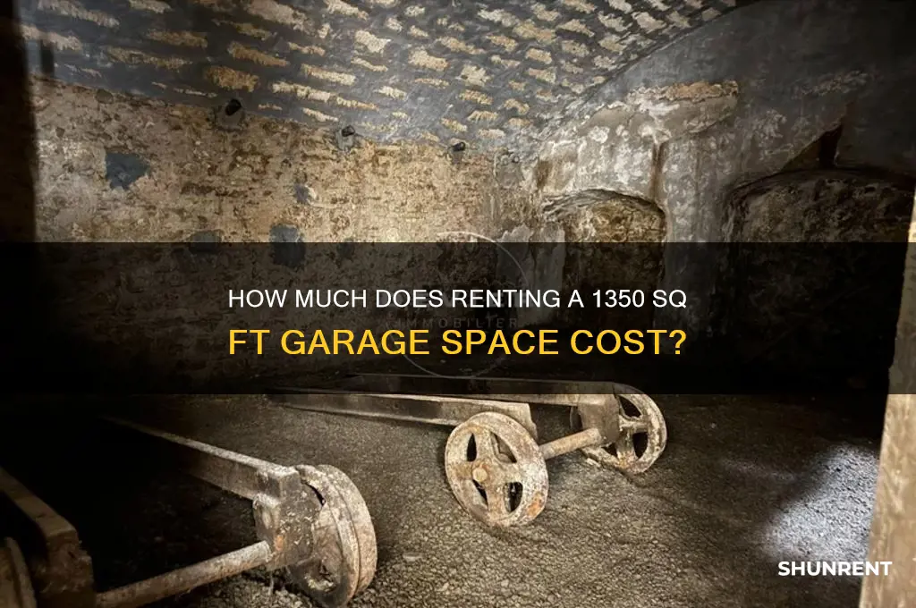what does 1350 square foot garage space rent for