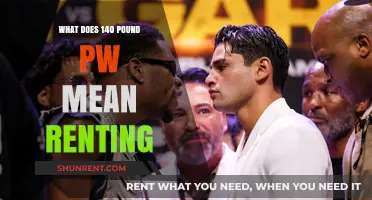 Understanding 140 Pound PW: What Renting at This Rate Means for You
