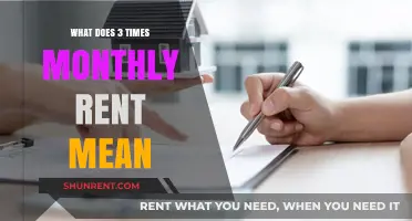 Understanding the 3x Monthly Rent Rule: What Does It Mean?