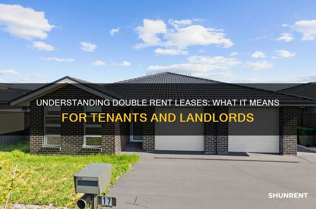 what does a double rent lease mean