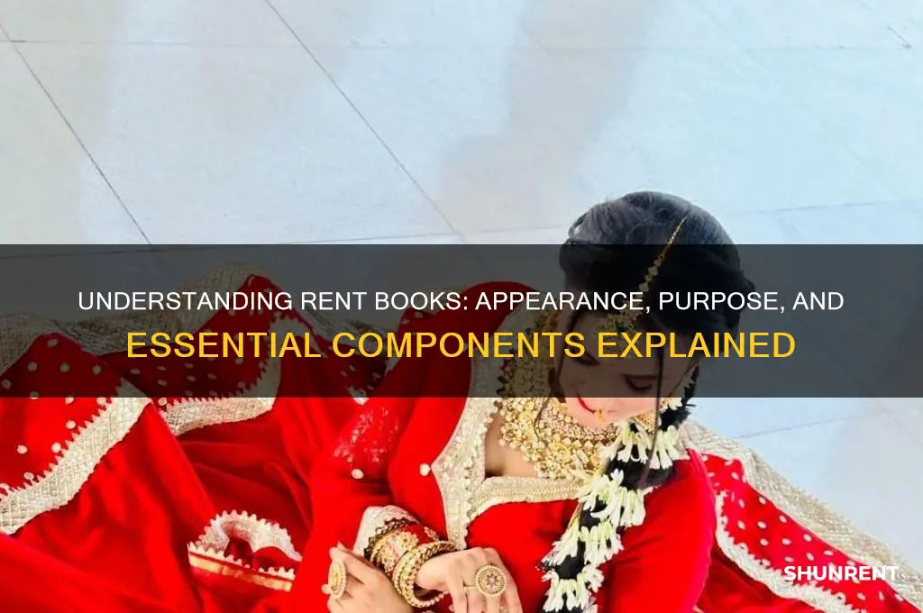 what does a rent book look like