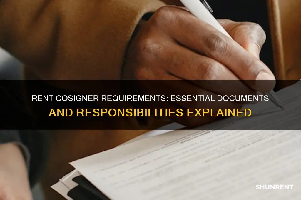 what does a rent cosigner have to provide