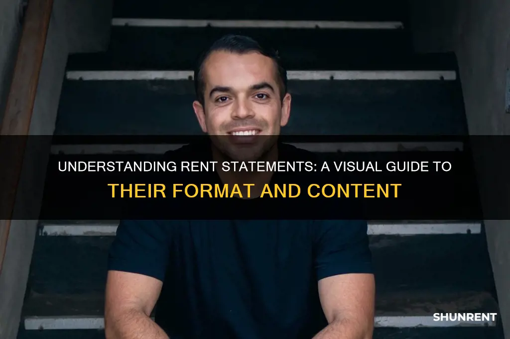 what does a rent statement look like