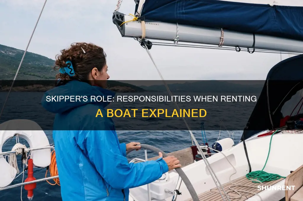 what does a skipper do when you rent a boat