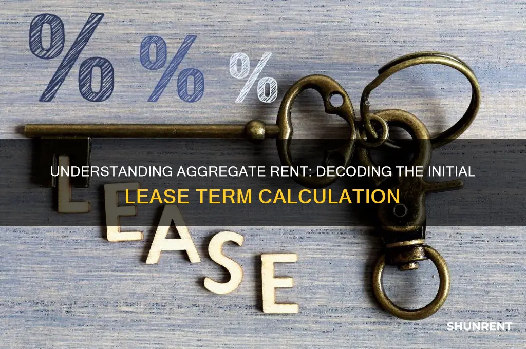what does aggregate rent of initial lease term mean