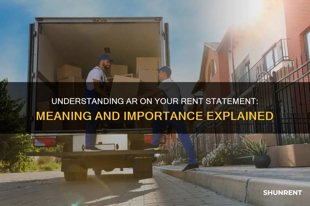 what does ar mean on rent statement