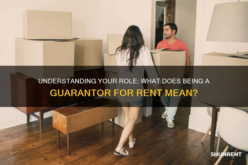 what does being a guarantor for rent mean