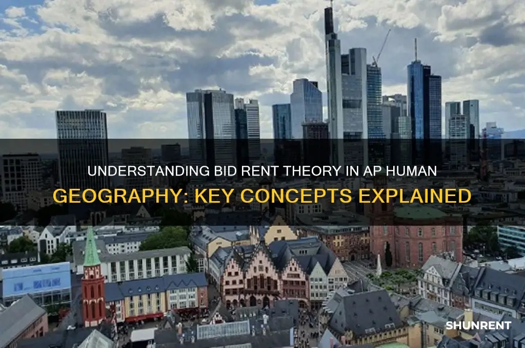 what does bid rent theory mean in ap human geography