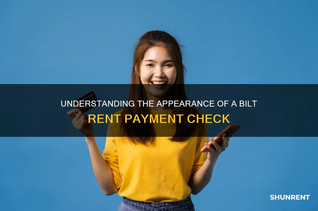 what does bilt rent check looks like