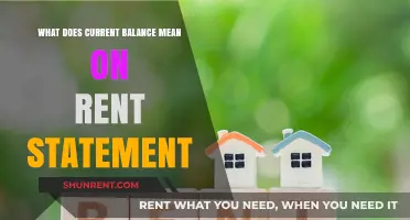 Understanding Your Rent Statement: Decoding the Current Balance Meaning