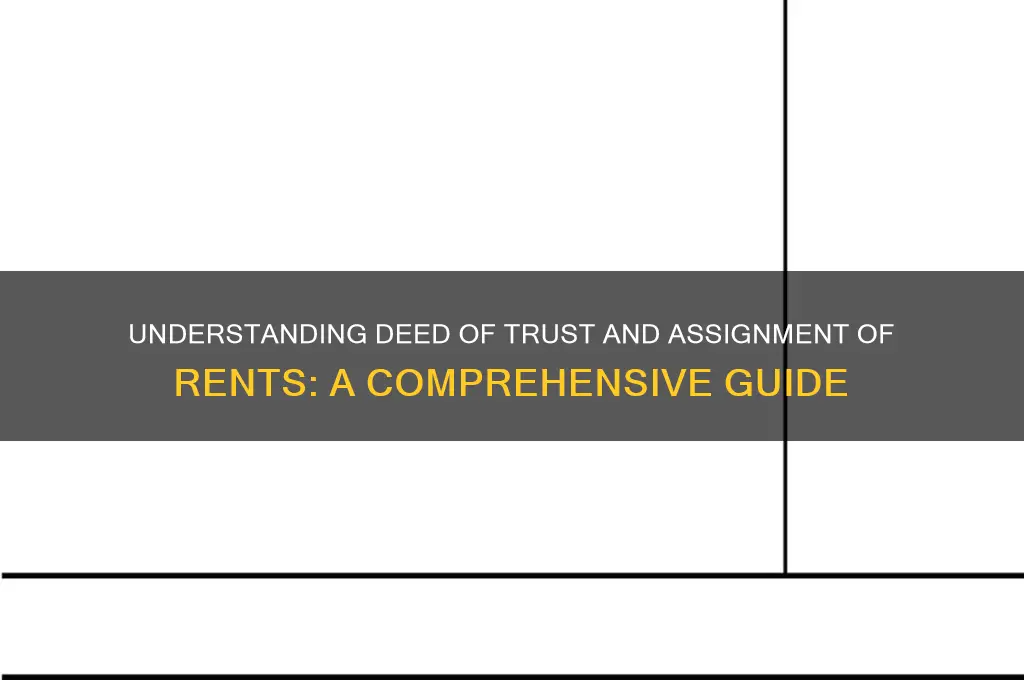 what does deed of trust and assignment of rents mean