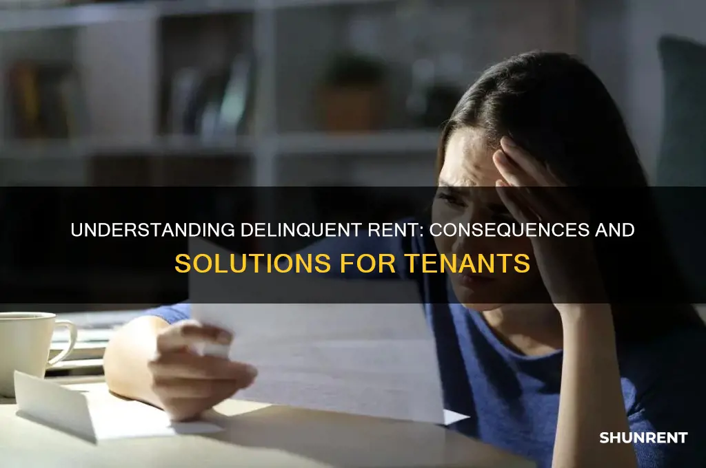what does delinquent mean for your rent