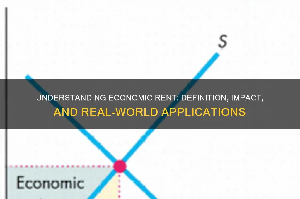 what does economic rent mean in economics