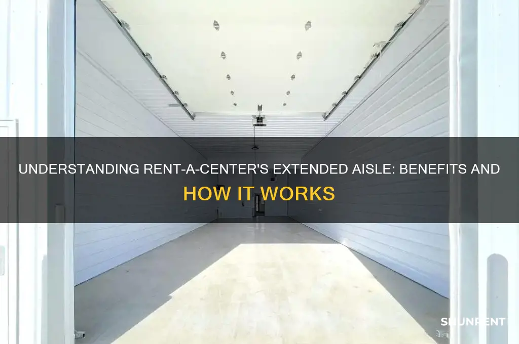 what does extended aisle mean at rent a center